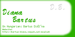 diana bartus business card